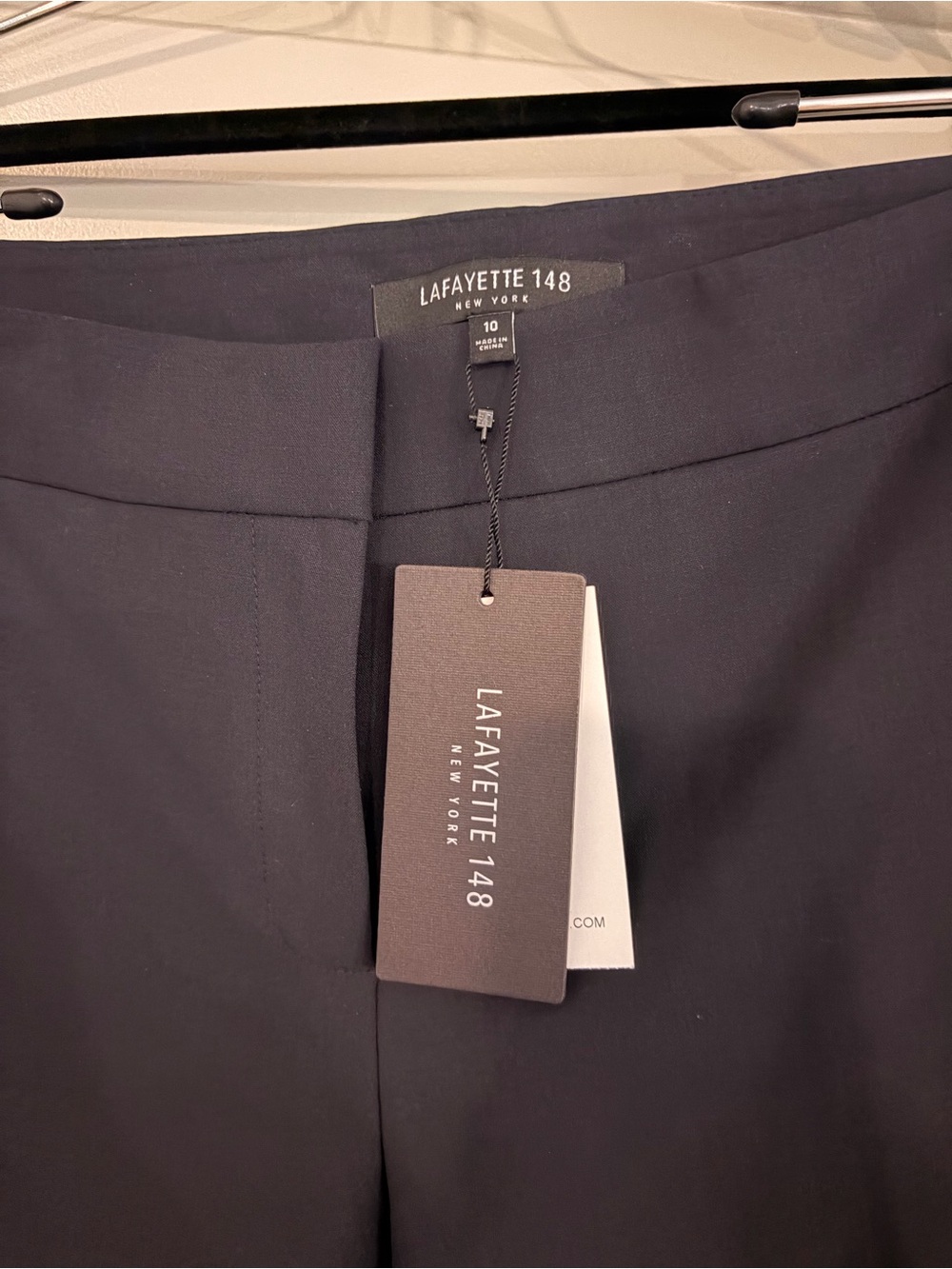 Lafayette 148 NY NWT Ink Slim Ankle Dress Pants Size 10 Wool Blend - Picture 3 of 4